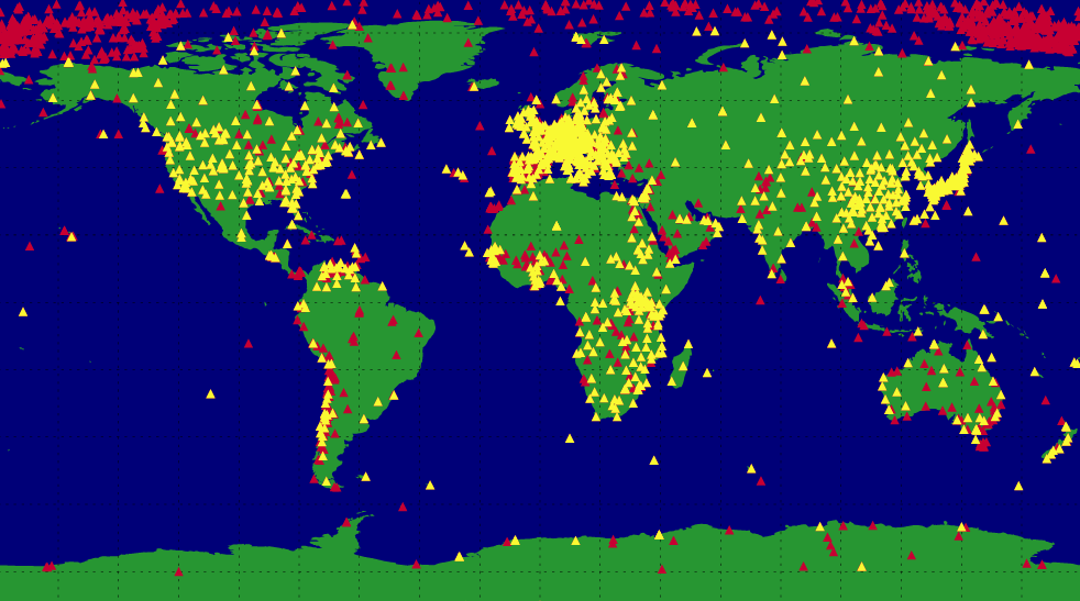 stations in the GEBA network